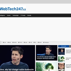 WebTech247.cz – náhled webu