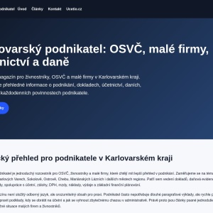Karlovarský podnikatel – náhled webu
