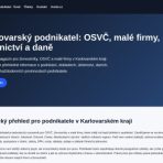 Karlovarský podnikatel – náhled webu