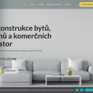 AvantStav s.r.o – náhled webu