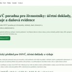 OSVČ poradna – daně a doklady – náhled webu